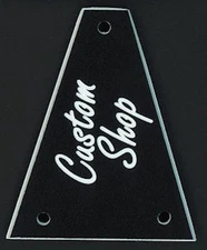 GUITAR TRUSS ROD COVER - Custom Engraved - Fits JACKSON - CUSTOM SHOP - BLACK