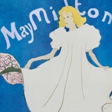 Print VINTAGE ART DECO Nouveaux MAY MILTON MOULIN ROUGE TOULOUSE-LAUTREC Poster