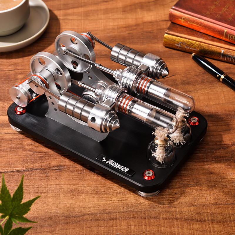 Mini Stirling engine generator model external combustion engine Educational toy