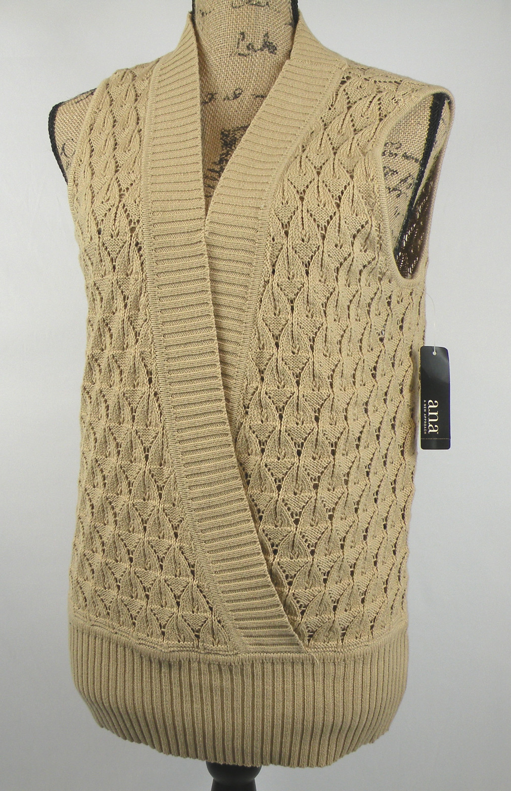 a.n.a. Women's Sweater Vest—Deep V 