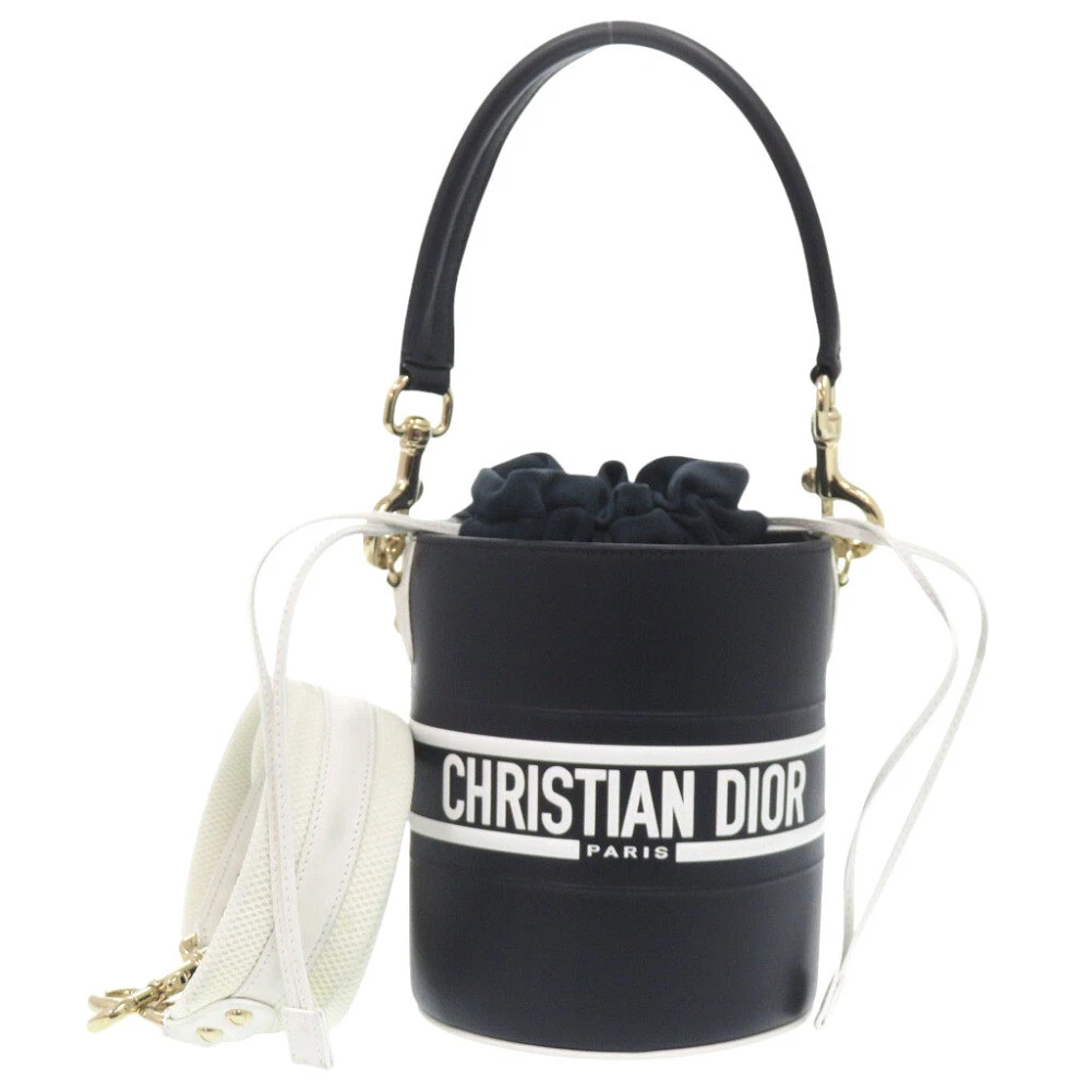 AUTHENTIQUE sac à main Christian Dior S6250OSGQ Vibe micro seau cuir marine