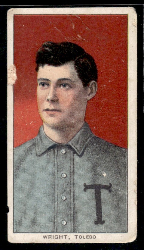 1909-11 T206 ~ Old Mill ~ Lucky Wright Toledo Mud Hens