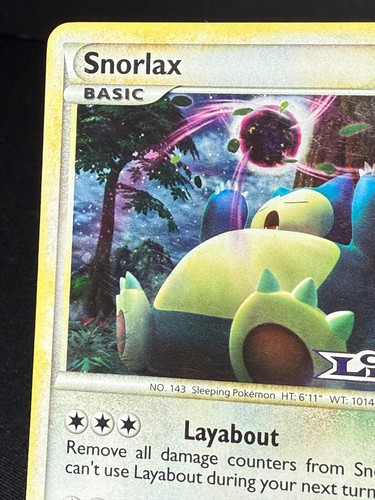 Snorlax Stamped Holo Rare Pokemon Card Prerelease Call of Legends 33/95 Raw LP - Picture 2 of 10