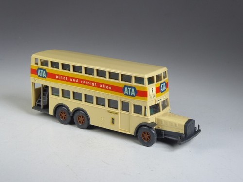 Wiking D38 autobus a due piani Berlino 1936 con pubblicità ATA