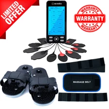 Tens Unit Muscle Stimulator Complete Set Belt SlippersMuscle Recovery Neuropathy