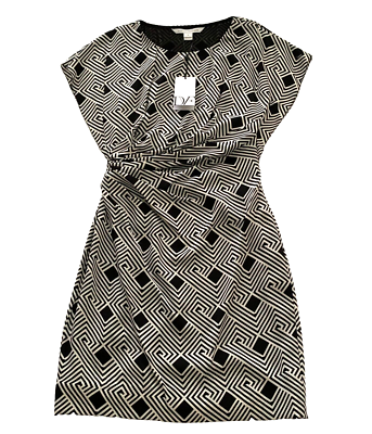 Jupe Mini Diane Von Furstenberg Fit And Flare - Taille 4, Imprimé Tissage - Occasion En Excellent état