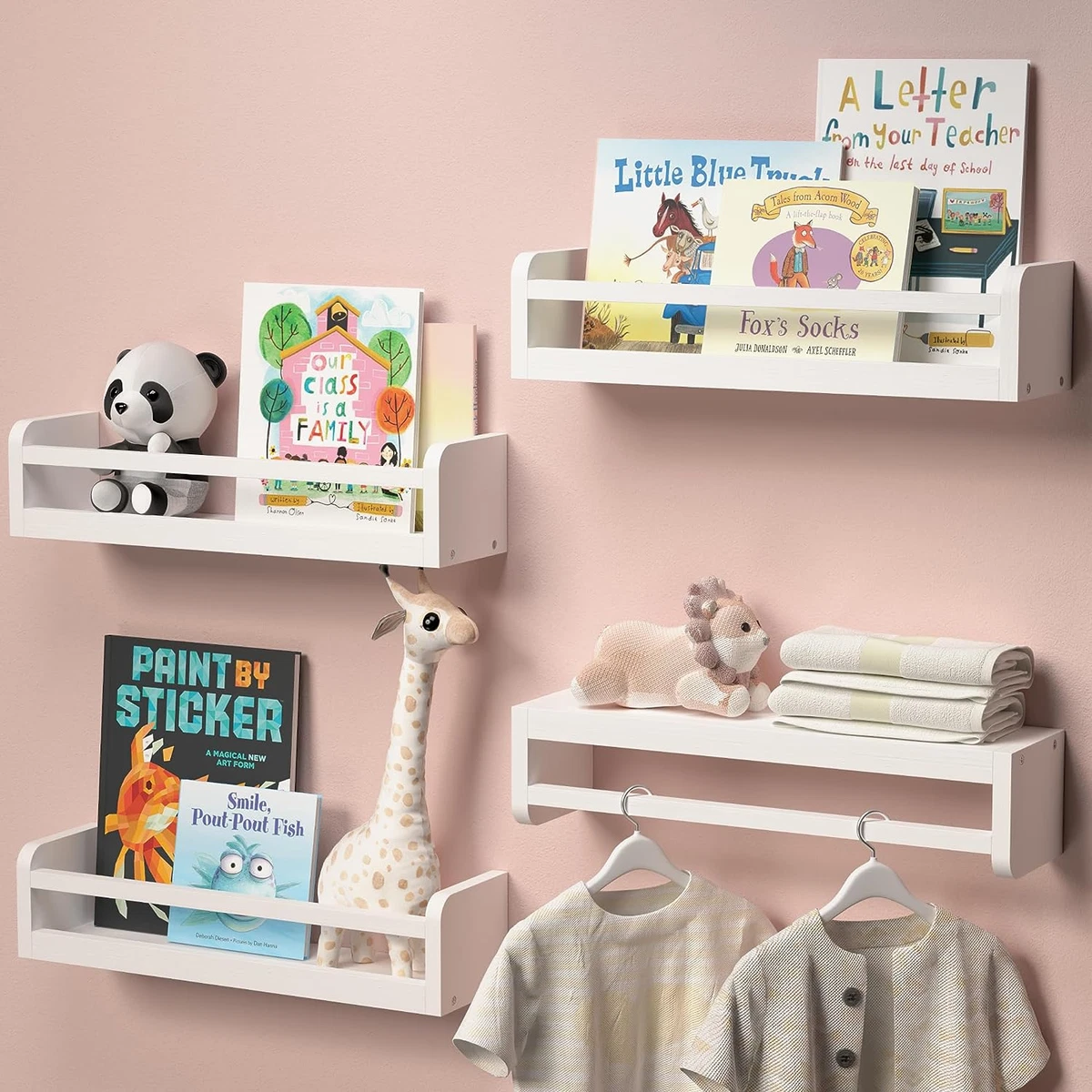 Floating bookshelf nursery sale
