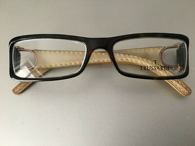nur original TRUSSARDI Sichtrahmen Vintage Lederstange