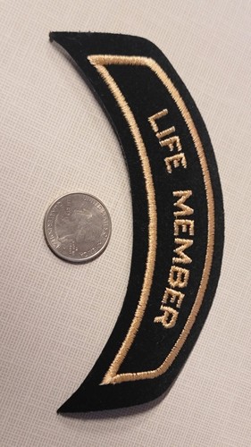 HARLEY DAVIDSON Motorcycle Life Member Gold Stitch Patch OWNER GROUP VEST JACKET - Picture 3 of 3