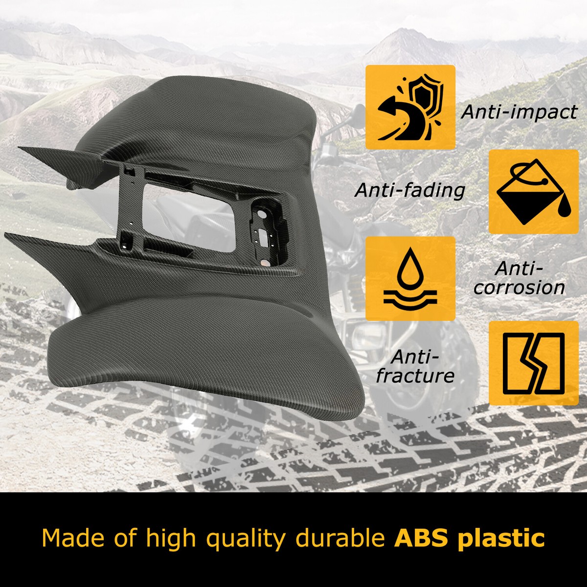 FOR HONDA SPORTRAX TRX 400EX 1999-2007 BLACK CARBON FIBER REAR