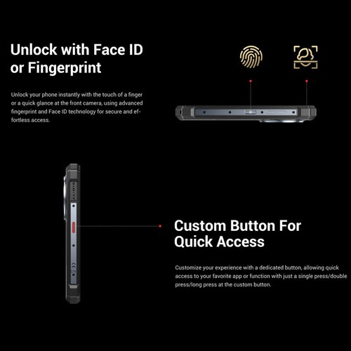 Teléfono FOSSiBOT F109 5G 4G Resistente Doble Pantalla Android 14 Doble SIM Móvil Desbloqueado - Imagen 11 de 12