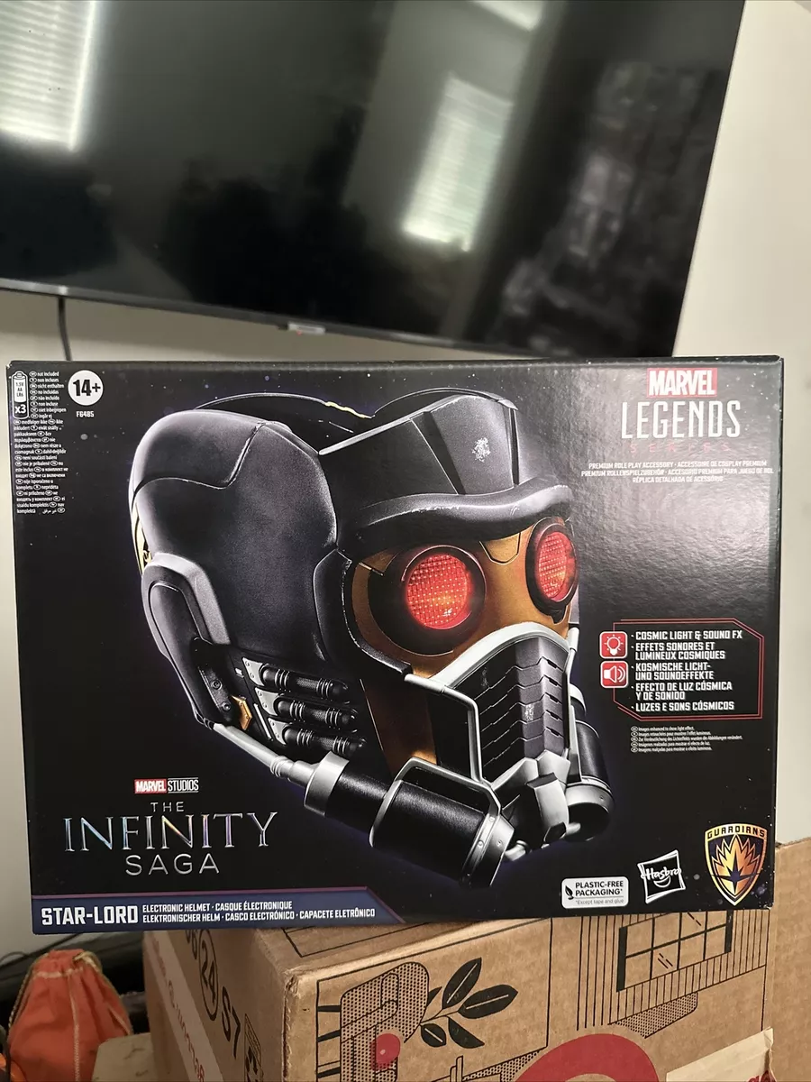 Guardians of the Galaxy Marvel Legends Series Star-Lord Premium Electronic  Roleplay Helmet Prop Replica