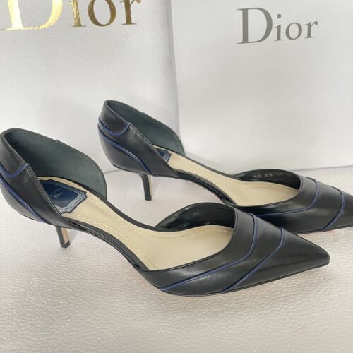CHRISTIAN DIOR SOULIERS VINTAGE BURGUNDY KITTEN HEEL PUMPS CHRISTIAN DIOR SOULIERS VINTAGE BURGUNDY KITTEN HEEL PUMPS