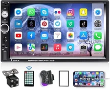 Radio Con Pantalla Para Carro Auto Con Navegacion Gps Bluetooth Camara Reversa: