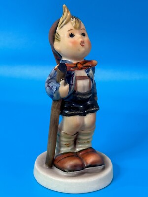 Vintage Goebel Hummel Figurine ''LITTLE HIKER'' Hum 16 Last Bee TMK-5 West Germany