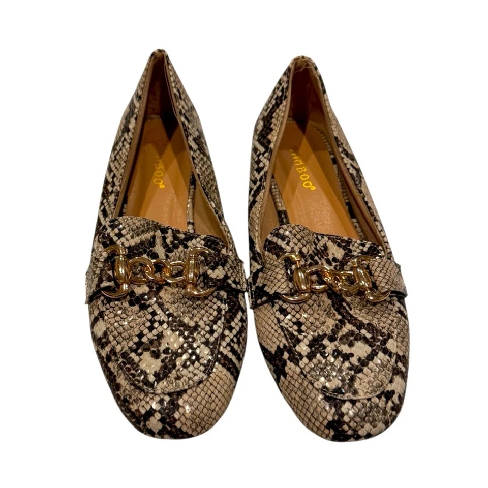 Bamboo Loafer Natural Reptile Print Size 7 - Изображение 2 из 4