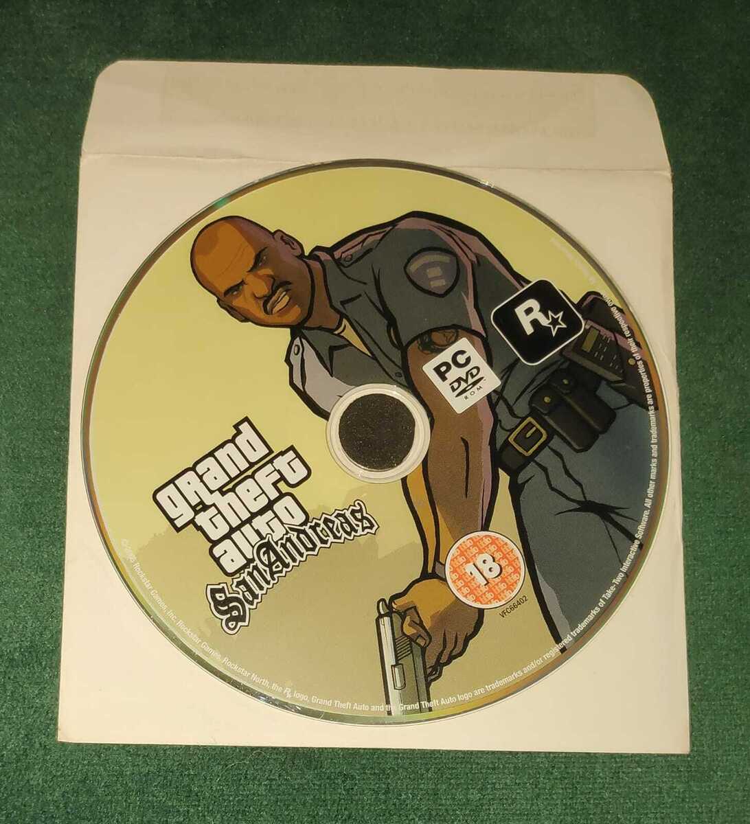 Grand Theft Auto SAN ANDREAS - COMPLETE PC DVD Video Game - German Guide  Version