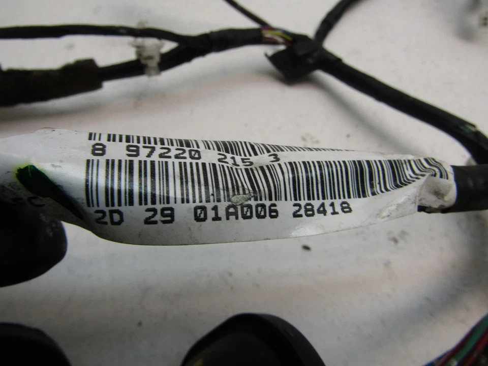 Arnés de cableado de puerta RODEO 2002 lado del pasajero cable delantero conector enchufe Foto 3 de 4