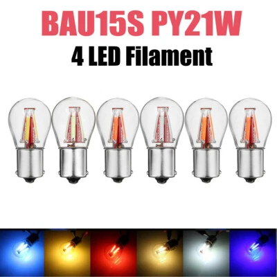 MARKENLOS 2X BAU15S PY21W 7507 1056 COB LED Auto Rücklicht Blinker Birne Lampe Bremslicht