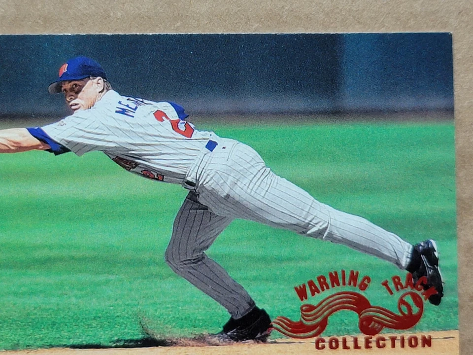 Tarjeta de béisbol Pat Meares 1999 Fleer Traditions pista de advertencia 421W Foto 3 de 4