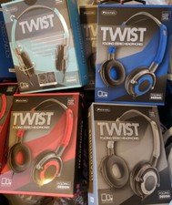 Headphones Sentry Twist Folding Stereo HO425 Sealed Assorted Colors BK42