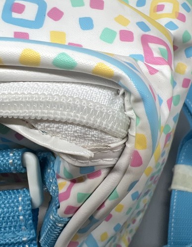 Vintage 90s Evenflo Multicolor Diaper Bag with Changing Pad Mess Bag Pockets - Picture 7 of 8