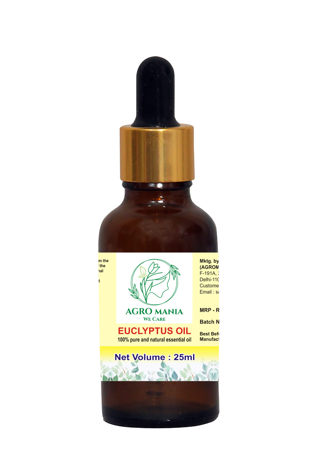 Aceite Esencial de Eucalipto AGRO MANIA para el Crecimiento del Cabello, 25Ml