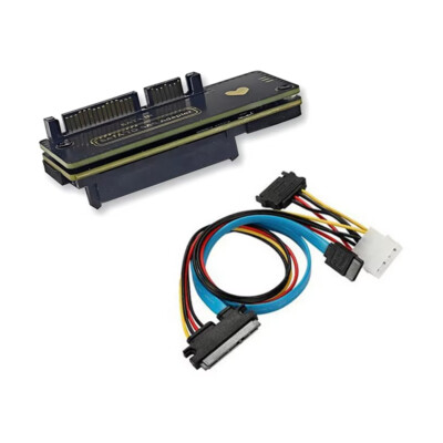 SATA3.0 to SAS Riser Card SAS HDD Data Recovery Expansion Card 22Pin to 29Pin