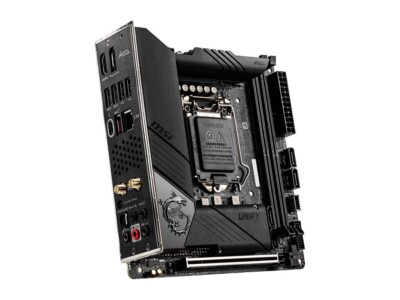 MSI MEG Z490I UNIFY LGA 1200 Intel Z490 SATA 6Gb/s Mini ITX Intel