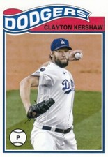CLAYTON KERSHAW TOPPS UK UNITED KINGDOM 1978-79 HOCKEY REDUX DODGERS #15 2021 21