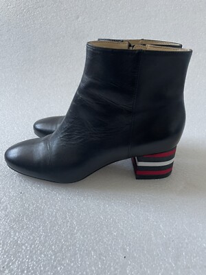 Katy Perry Leather  Ankle Booties Boots Women's Size 6.5  Side Zip