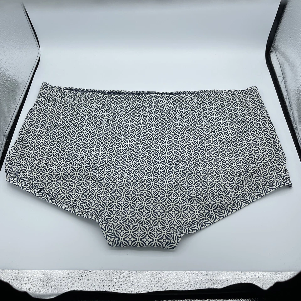 Corto Julieta de encaje elástico azul blanco talla grande Elomi para mujer talla 4XL Foto 2 de 4