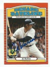 AL KALINE 2001 UD Decade #124 Detroit Tigers Baseball Card AUTO Autograph Signed