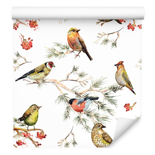 10M Vlies Tapeten Rollen VöGel Blumen BläTter Zweige Xxl 2818-image