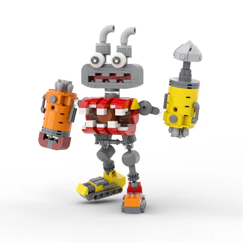 New Wubbox Monster Action Figure Building Blocks Set Red Robot Model Bricks Toy - Picture 6 of 7