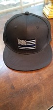 Usa New Hat Youth Snap Back American Flag Black Lightweight