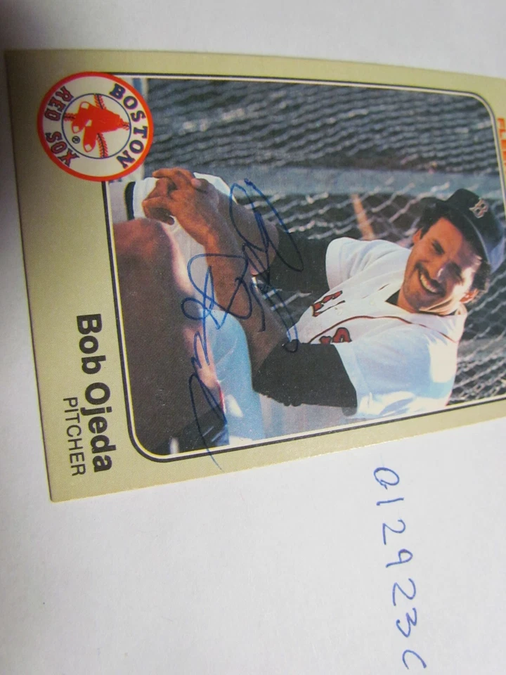 1983 Fleer Bob Ojeda Signed Baseball Card - Image 2 of 3