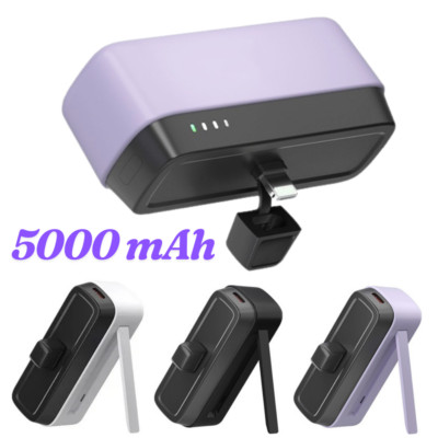 For iPhone Android Samsung 5000mAh Portable Charger Mini Power Bank Battery Pack