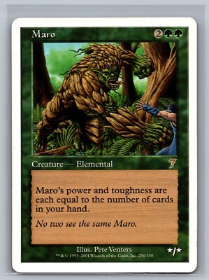 mtg maro card Magic The Gathering 7th Edition Maro #256/350 MTG TCG CCG Seventh