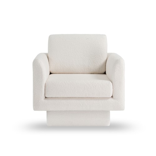 360° Modern Swivel Accent Chairs set of 2,30" W Teddy Sherpa Round Armchair,Thic - Picture 43 of 72