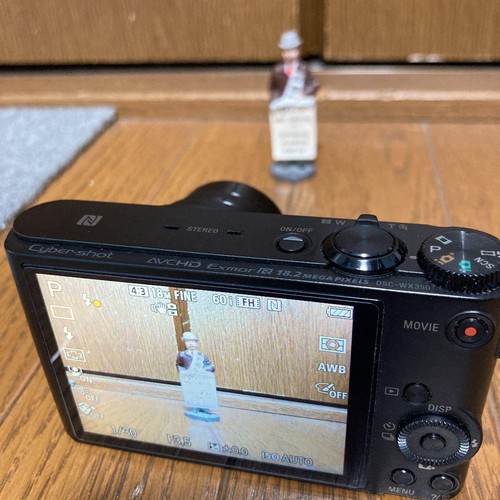 Sony Digital Camera Cybershot WX350 Optical 20x Black Tested Working