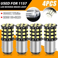 4Pcs 1157 LED Tail Brake Stop Reverse Parking Turn Signal Light Bulb Super White