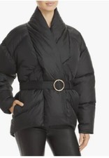 Frame Wrap Puffer Jacket Women’s Quilted Black Color Size Xl.