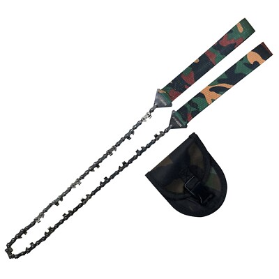Handkettensäge Handsäge Sägeseil Seilsäge Extrem Scharf + Tasche Outdoor Gadget