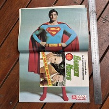 TV WEEK Magazine Australia with SUPERMAN Pin Up POSTER February 1978