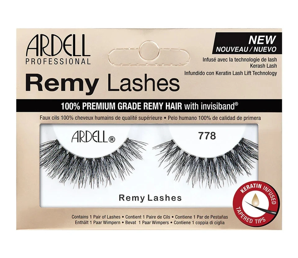 Lot 10 Pairs ARDELL Remy Lashes 778 Premium-Grade False Eyelashes Black - Image 2 of 2