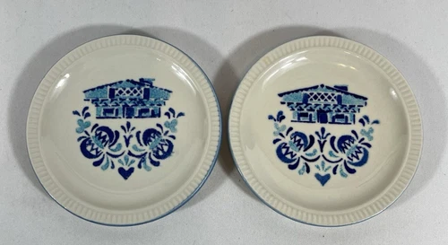 Lot Of 2 Red Wing Dinnerware Sweden House Plates Restaurant Ware 6.25" Dessert