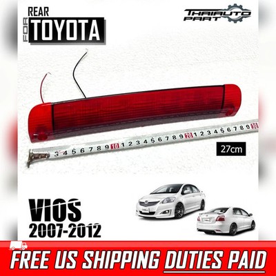 For Toyota Yaris NCP93 Sedan 2007-2012 Spoiler Rear Tail Brake Lamp Led Red Len