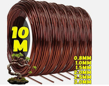 Brown Aluminium Bonsai Training Wire Plant Branch Shaping Support DIY 80M