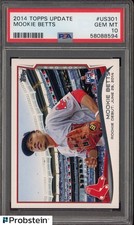 #13 2014 Topps Update #US301 Mookie Betts Boston Red Sox RC Rookie PSA 10